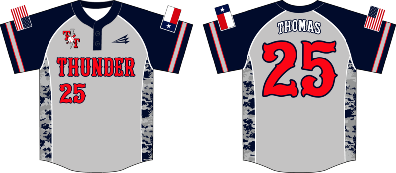 Texas Thunder Custom HexaFlex Baseball Jersey #2