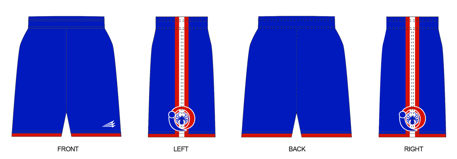 Ohio Spiders Baseball Custom Revolution Shorts #RV1