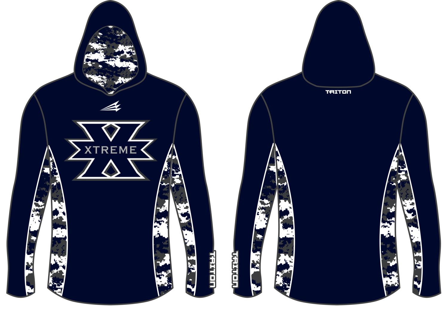 Los Angeles Xtreme Baseball Custom NanoHood Pullover #NH4
