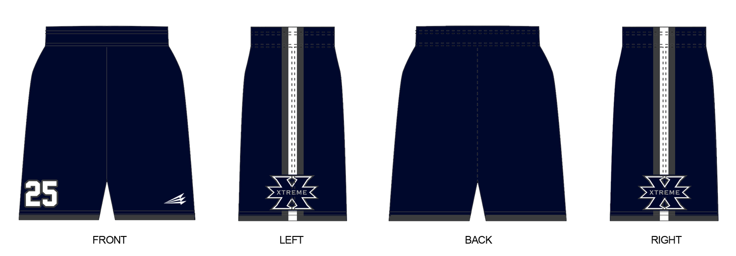 Los Angeles Xtreme Baseball Custom Revolution Shorts #RV2
