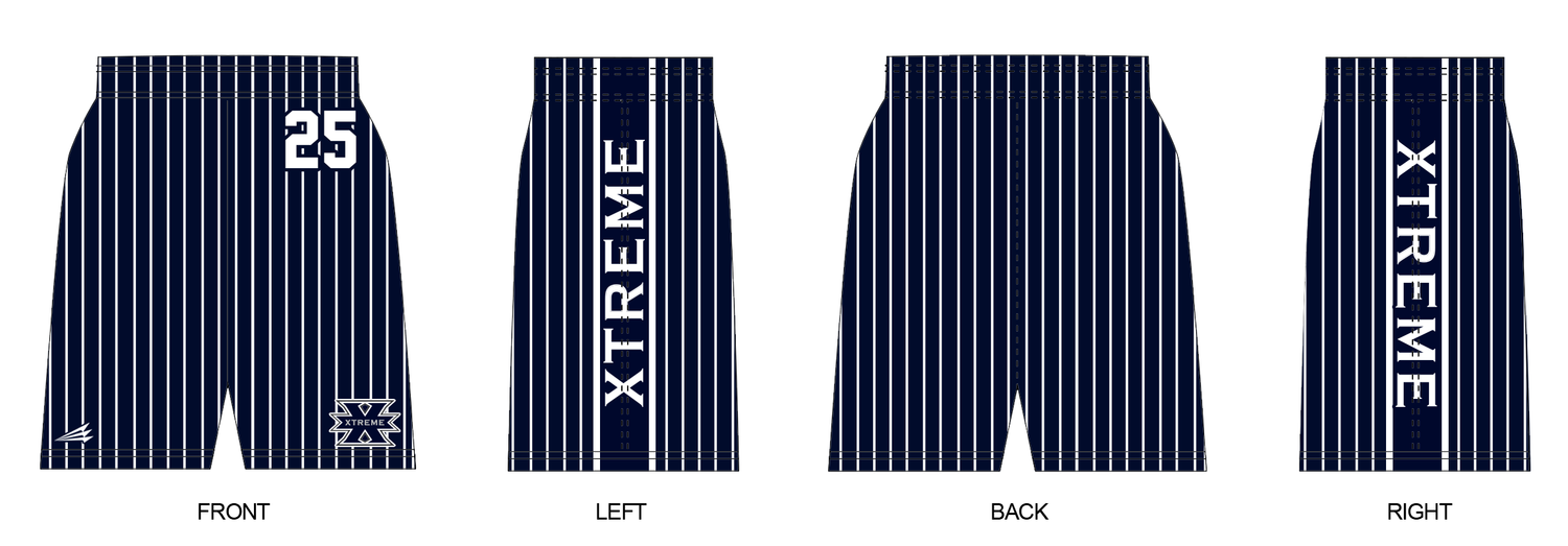 Los Angeles Xtreme Baseball Custom Revolution Shorts #RV3