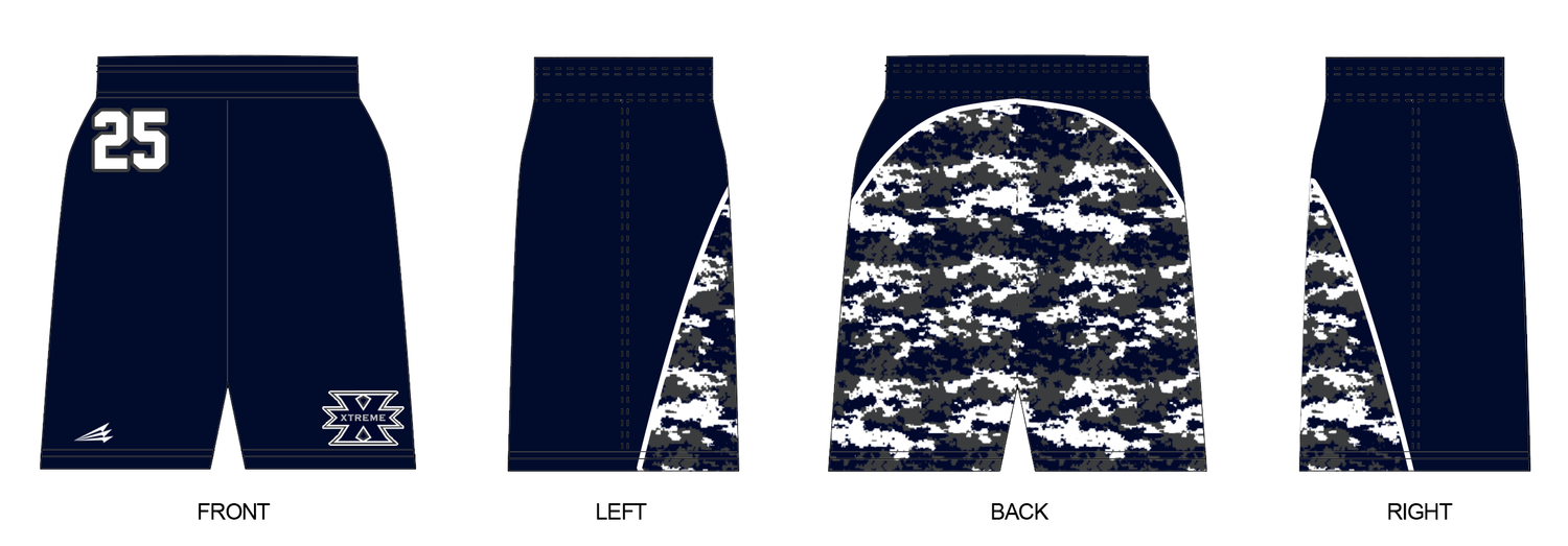 Los Angeles Xtreme Baseball Custom Revolution Shorts #RV4