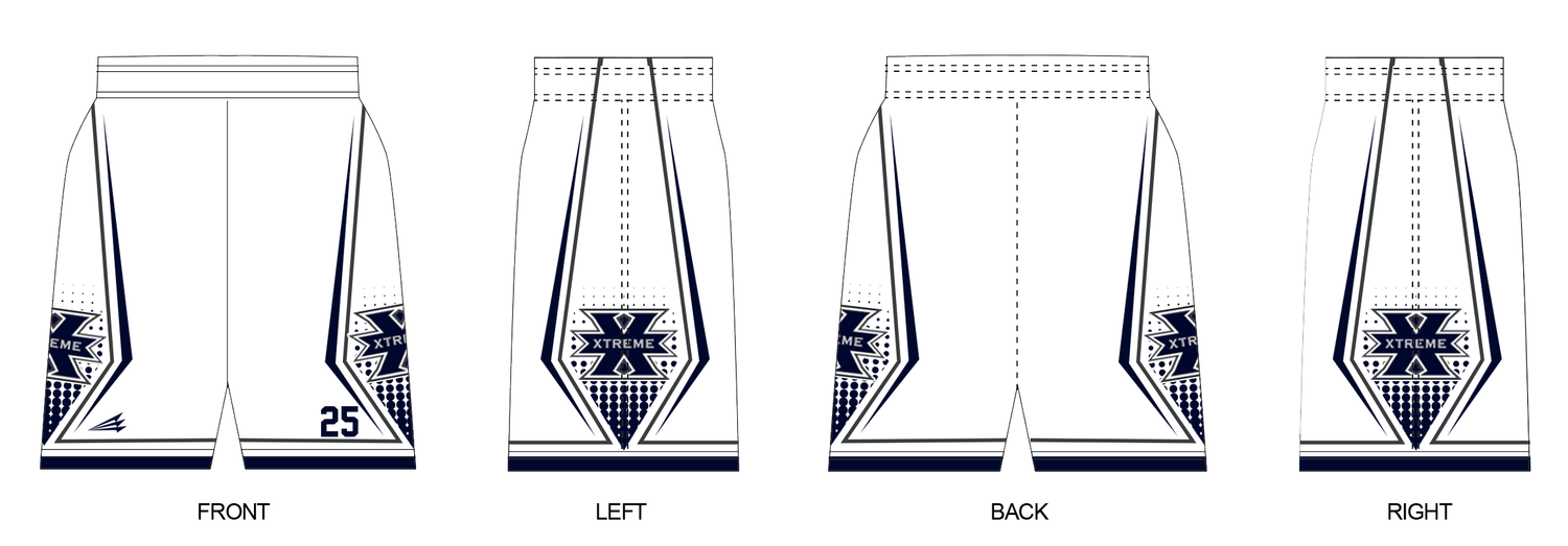 Los Angeles Xtreme Baseball Custom Revolution Shorts #RV5