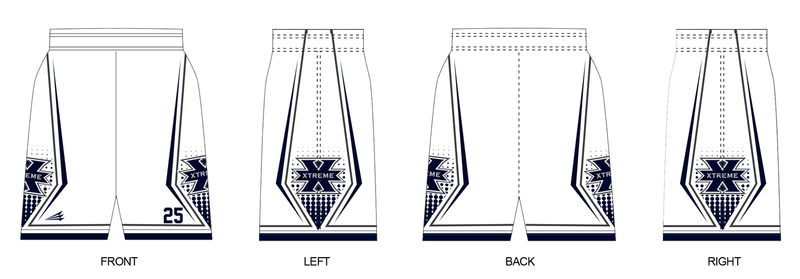Los Angeles Xtreme Baseball Custom Revolution Shorts #RV5