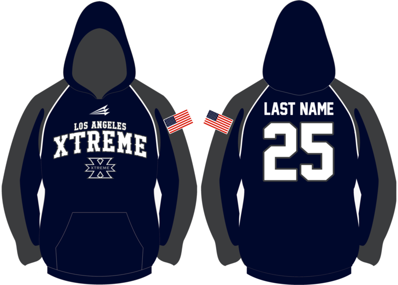 Los Angeles Xtreme Baseball Custom Vulcan Hoodie #VH1