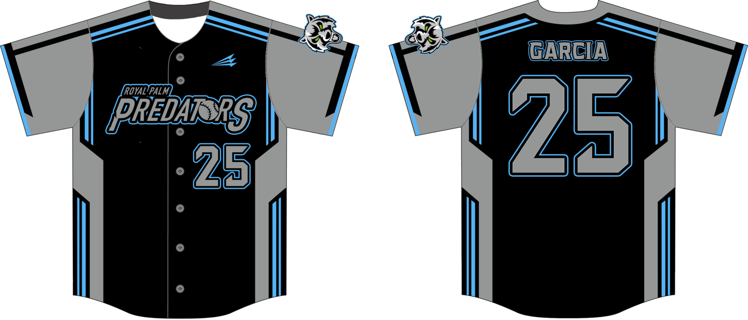 Royal Palm Beach Predators Custom NanoDri Baseball Jersey #1