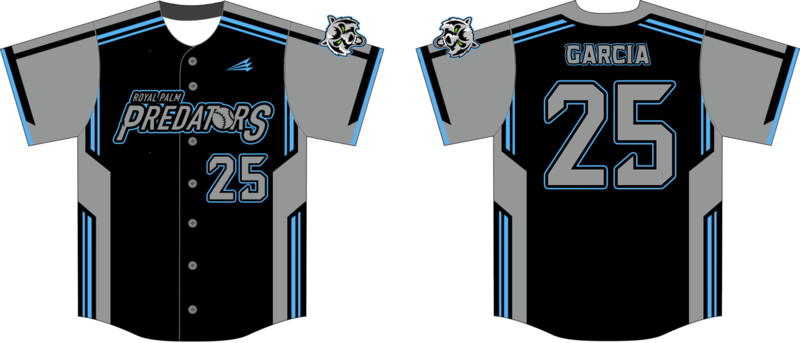 Royal Palm Beach Predators Custom NanoDri Baseball Jersey #1