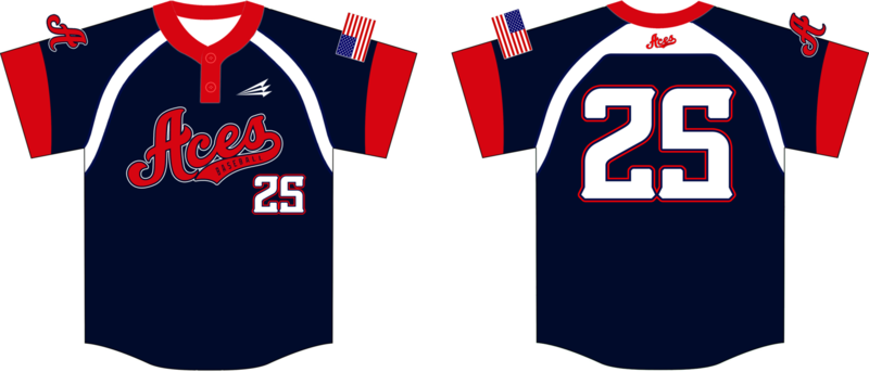 West Sacramento Aces Custom HexaFlex Baseball Jersey #2