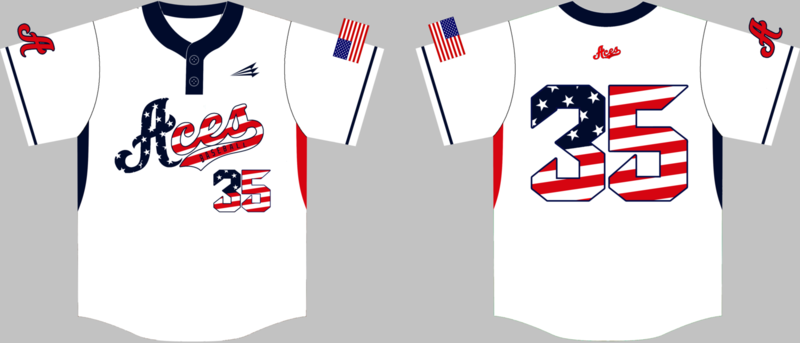 West Sacramento Aces Custom HexaFlex Baseball Jersey #1