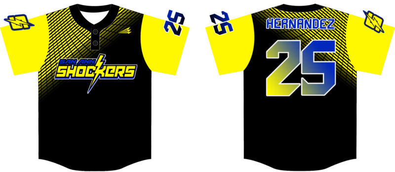 San Ann Shockers 10u Custom HexaFlex Baseball Jersey #4B