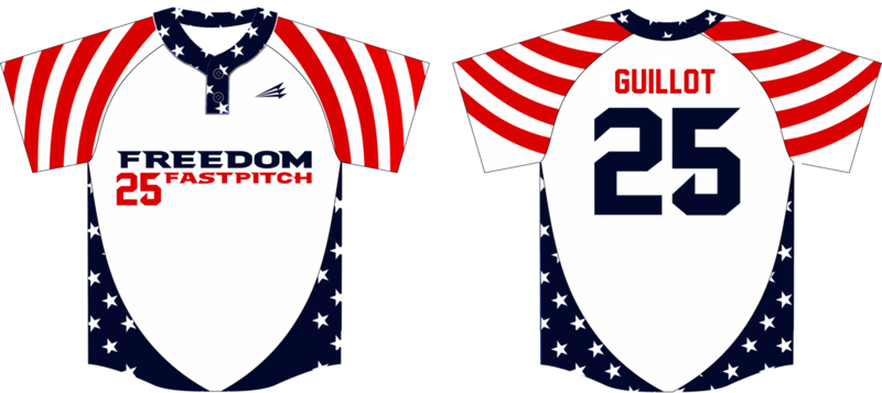 Red Stick Freedom Custom NanoDri Fastpitch Jersey #1B