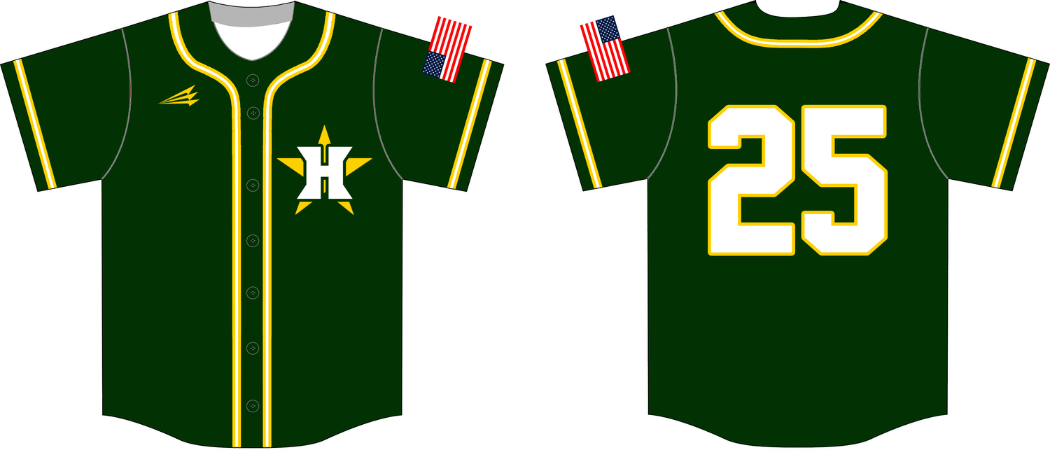 Humboldt State Jacks Custom HexaFlex Baseball Jersey #2