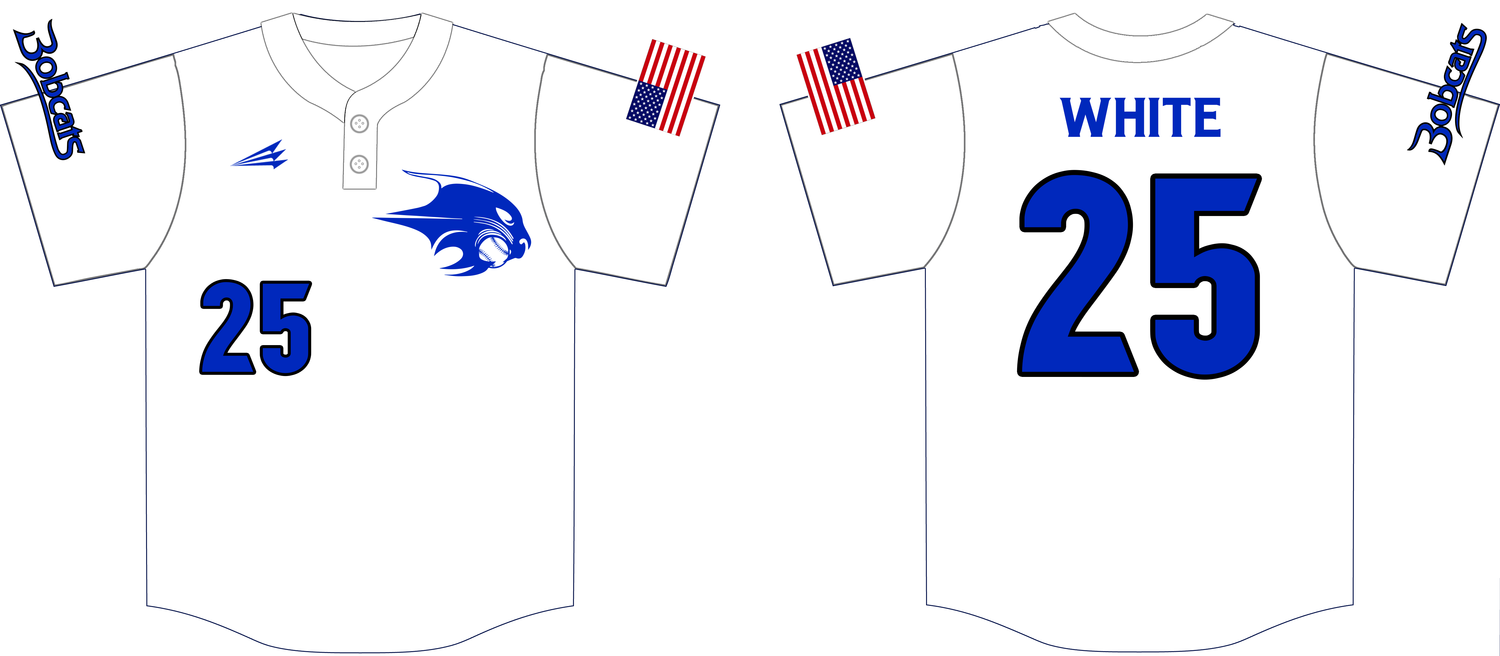 TCR Bobcats Custom HexaFlex Baseball Jersey #1