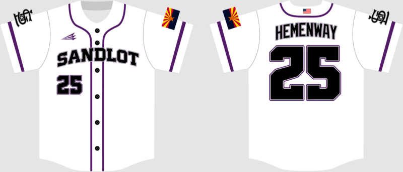 Arizona Sandlot Custom NanoDri Baseball Jersey #2