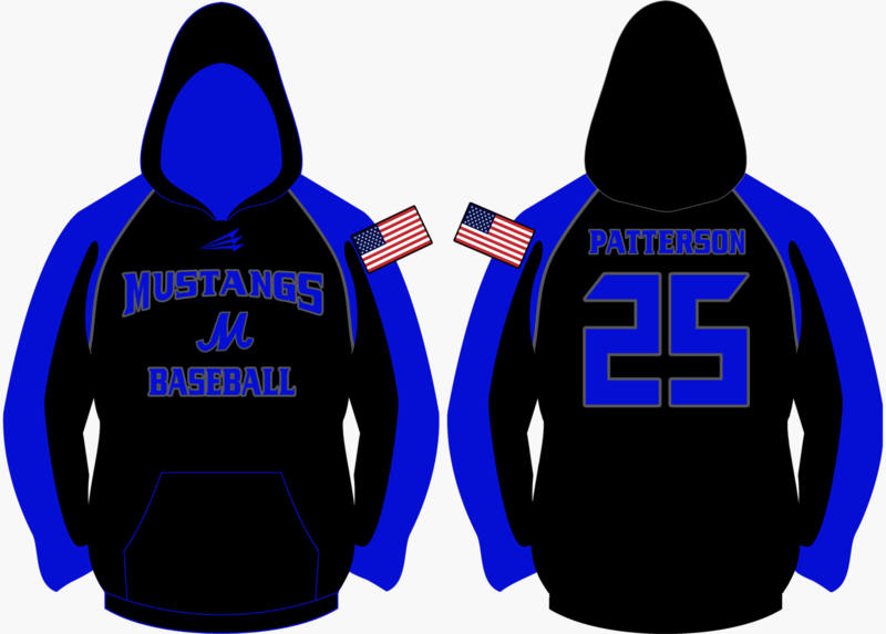 Danville Mustangs Baseball Custom Vulcan Hoodie #VH1