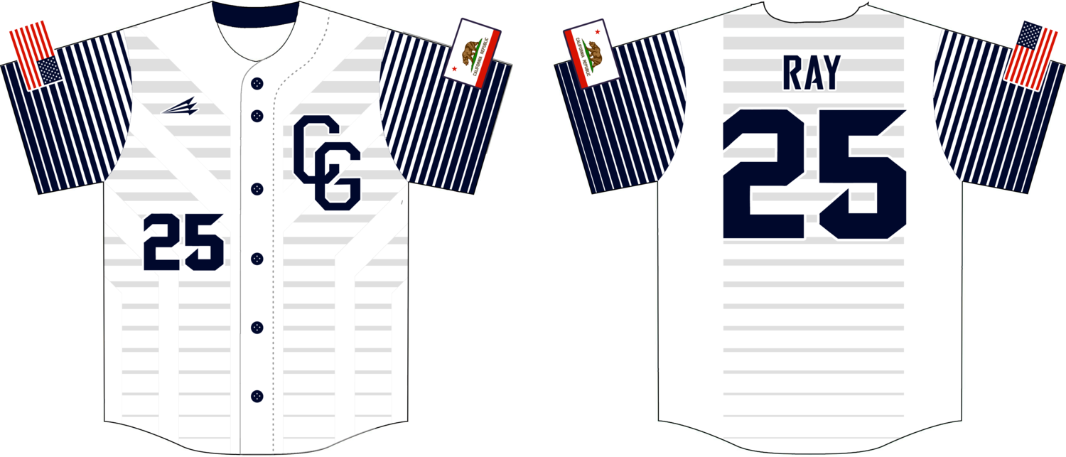 California Greyhounds Custom Hexaflex Baseball Jersey #1C