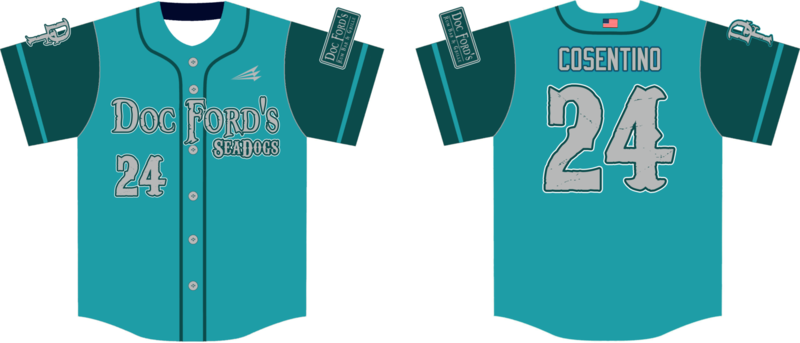 Doc Fords SeaDogs Custom NanoDri Baseball Jersey #1C