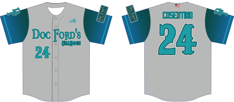 Doc Fords SeaDogs Custom NanoDri Baseball Jersey #3C