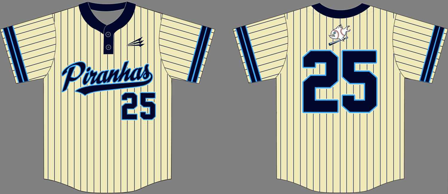 Piranhas Custom NanoDri Baseball Jersey #25