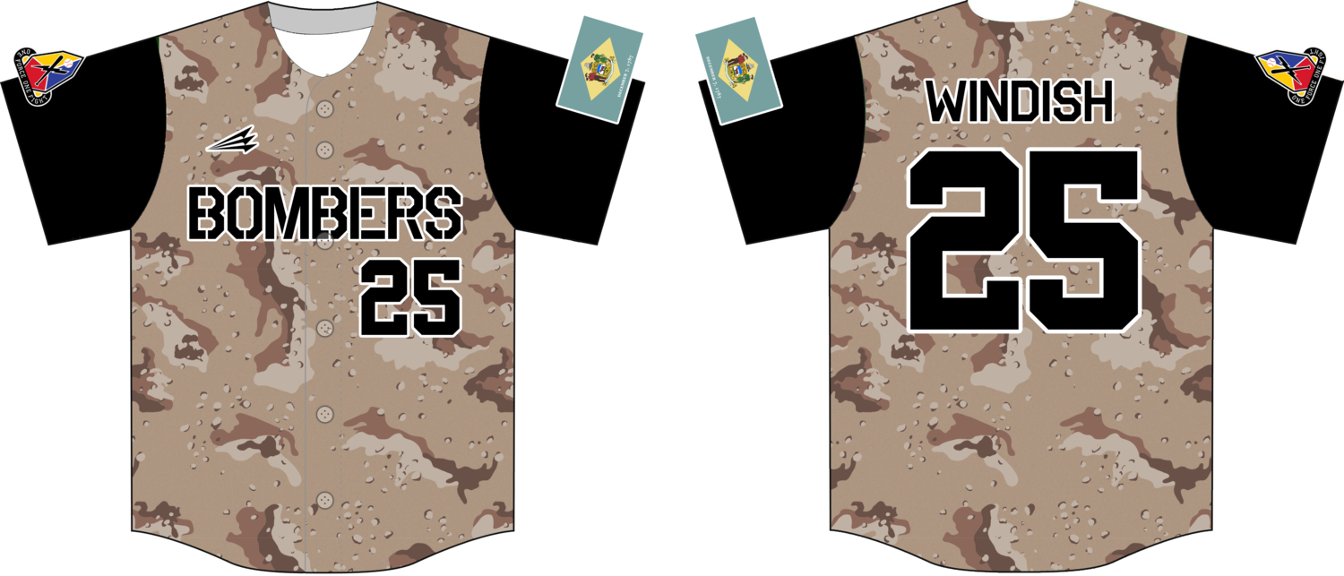 Bagel Bombers Custom Nanodri Baseball Jersey #3C
