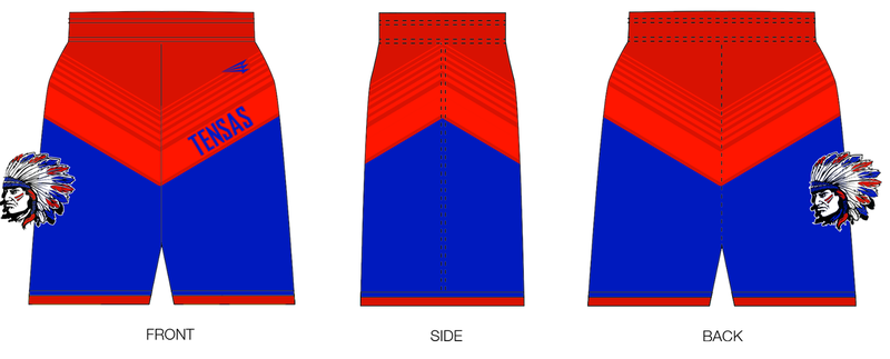 Tensas Lady Chiefs Custom Nanodri Basketball Shorts #3C