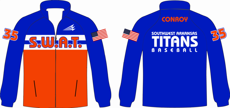 Southwest Arkansas Titans Baseball Custom Crusader Jacket #CJ1B