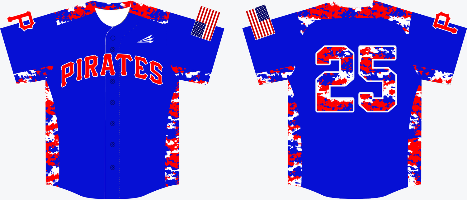 Pass Christian Pirates Custom HexaFlex Baseball Jersey #2