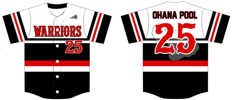 Lahaina Warriors Custom HexaFlex Baseball Jersey #3C