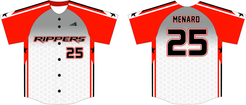 Acadiana Rippers Custom Hexaflex Baseball Jersey #7B