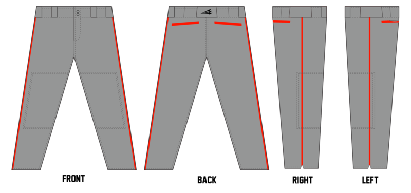 Acadiana Rippers Custom Stachman Elite Long Pro-Fit Baseball Pants #BP5B