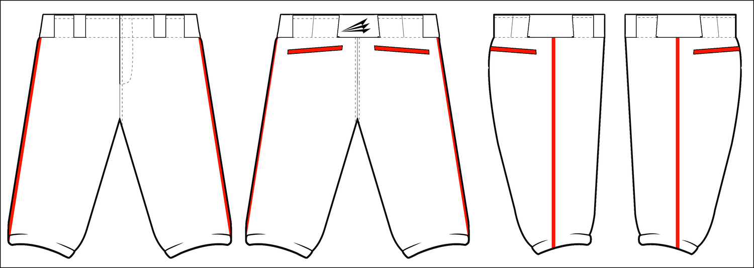 Acadiana Rippers Custom Stachman Elite Knicker Baseball Pants #BP6B