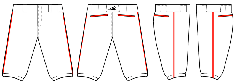 Acadiana Rippers Custom Stachman Elite Knicker Baseball Pants #BP6B