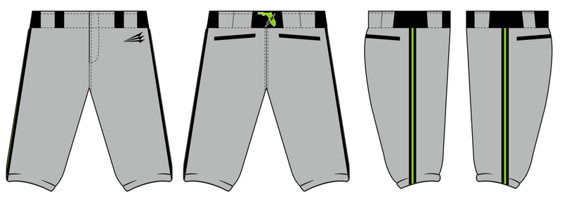 Sarasota Shock Custom Stacheman Elite Knicker Baseball Pants #BP3B