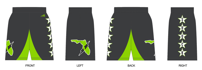 Sarasota Shock Baseball Custom Revolution Shorts #RV2
