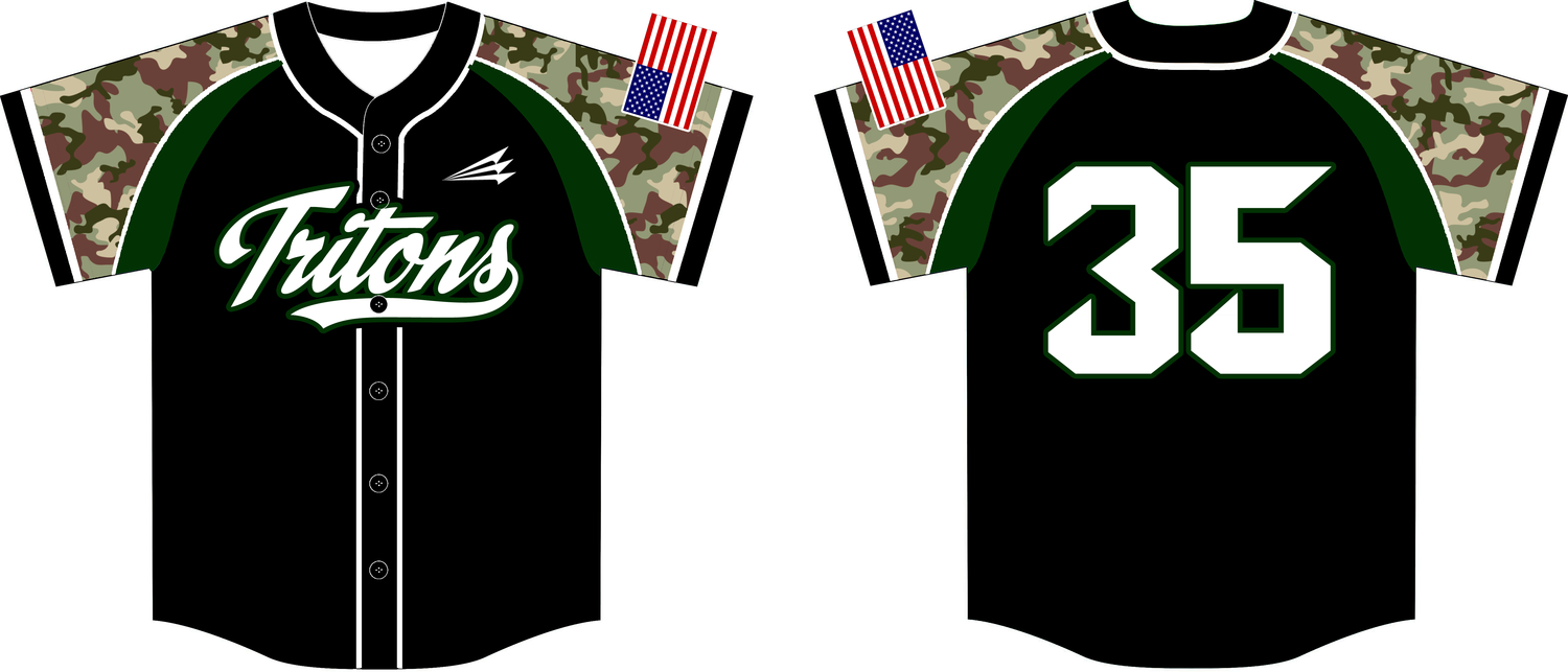 Pacifica Tritons Custom HexaFlex Baseball Jersey #4