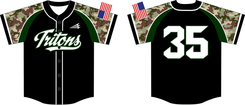 Pacifica Tritons Custom HexaFlex Baseball Jersey #4