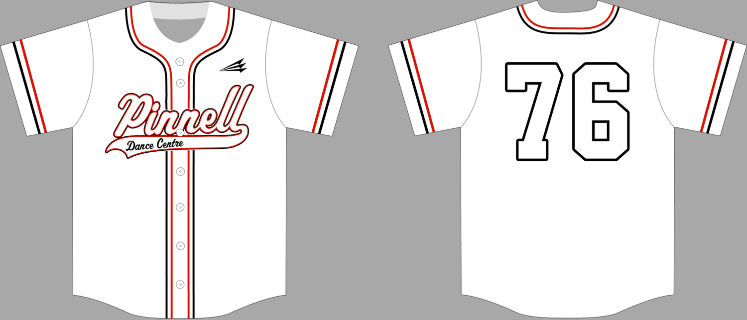 Pinnell Dance Centre Custom Hexaflex Baseball Jersey #5