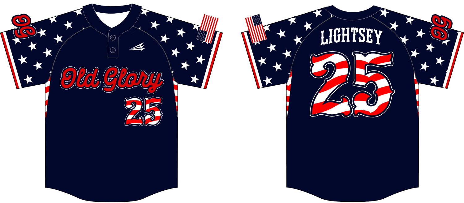 Old Glory Custom HexaFlex Baseball Jersey Design #1C