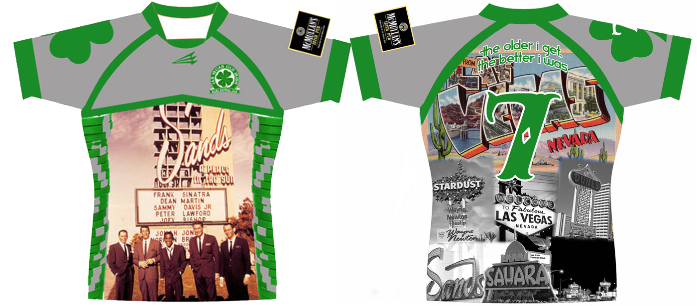 Las Vegas Irish Old Boys Gray Rugby Jersey