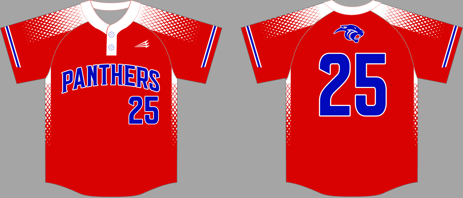Bullard High Panthers Custom NanoDri Baseball Jersey #1C