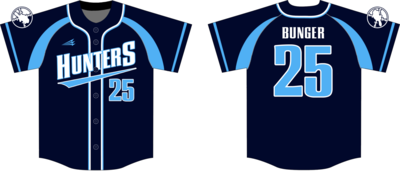 Burlington Hunters Custom NanoDri Baseball Jersey Design #3C