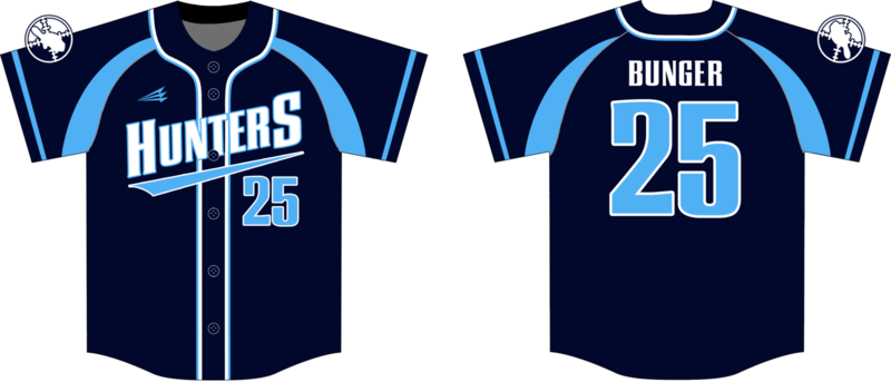 Burlington Hunters Custom NanoDri Baseball Jersey Design #3C