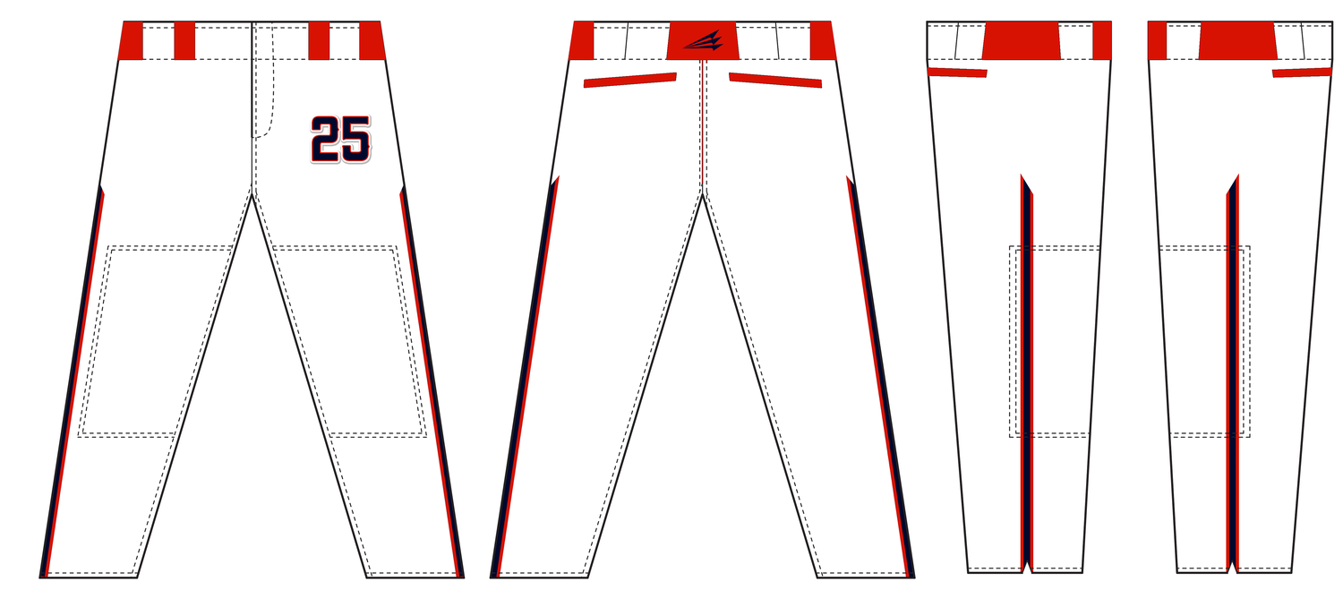 Anchor Bay Angels Custom Stacheman Elite Long Baseball Pants #BP10B