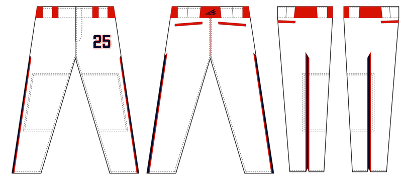 Anchor Bay Angels Custom Stacheman Elite Long Baseball Pants #BP10B