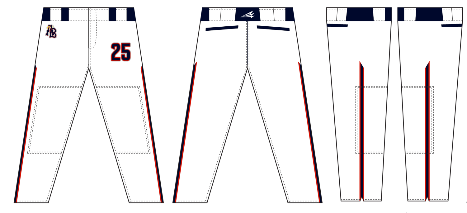 Anchor Bay Angels Custom Stacheman Elite Long Baseball Pants #BP12C