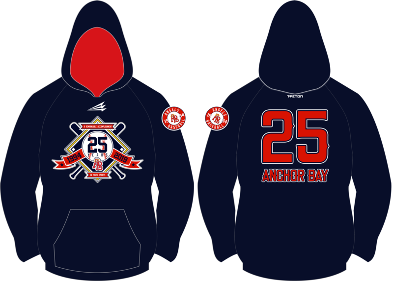 Anchor Bay Angels Baseball Custom Vulcan Hoodie #VH20B