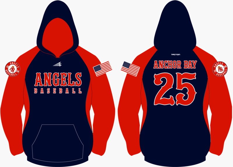 Anchor Bay Angels Baseball Custom Vulcan Hoodie #VH23