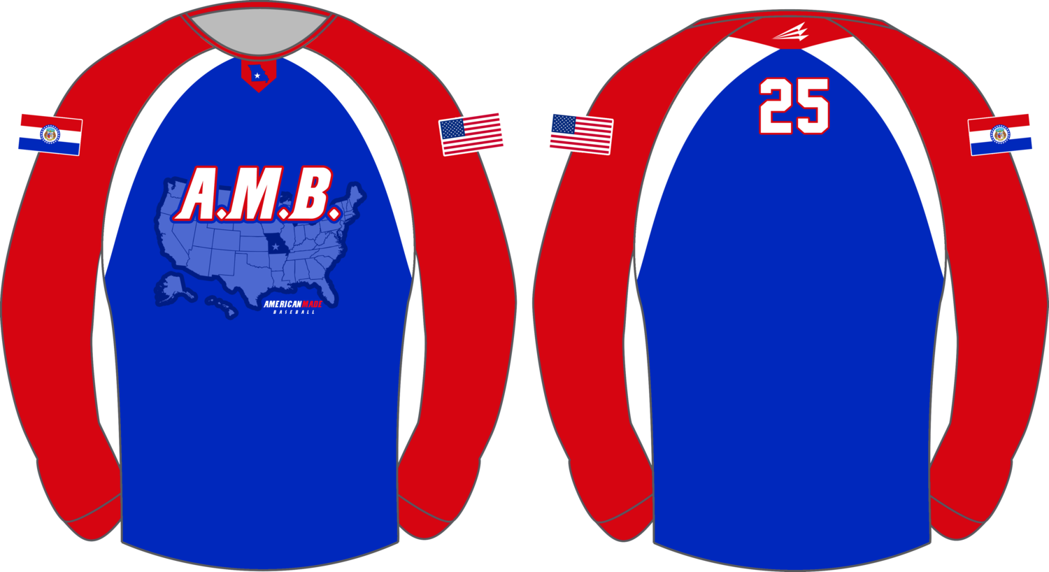 AMB Custom Baseball Vulcan Pullover #VP1