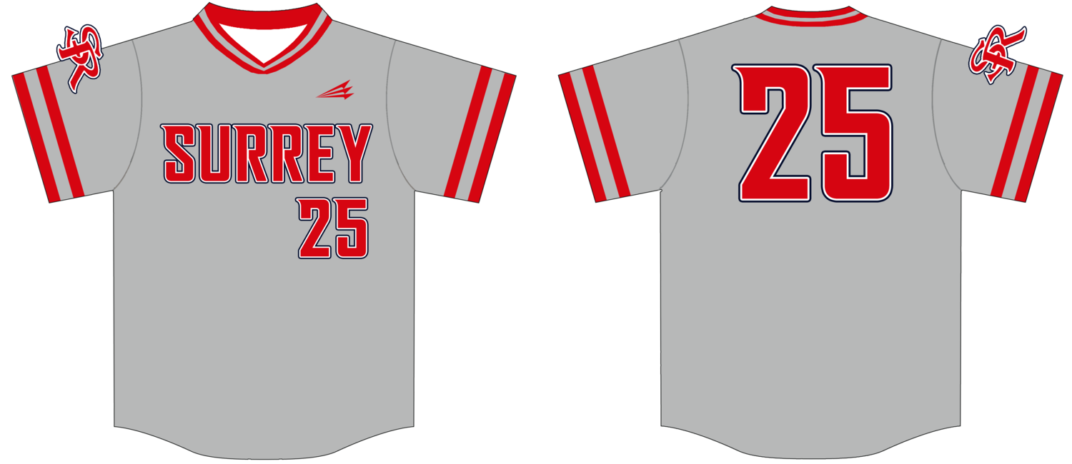 Surrey Rebels Custom NanoDri Baseball Jersey #6c