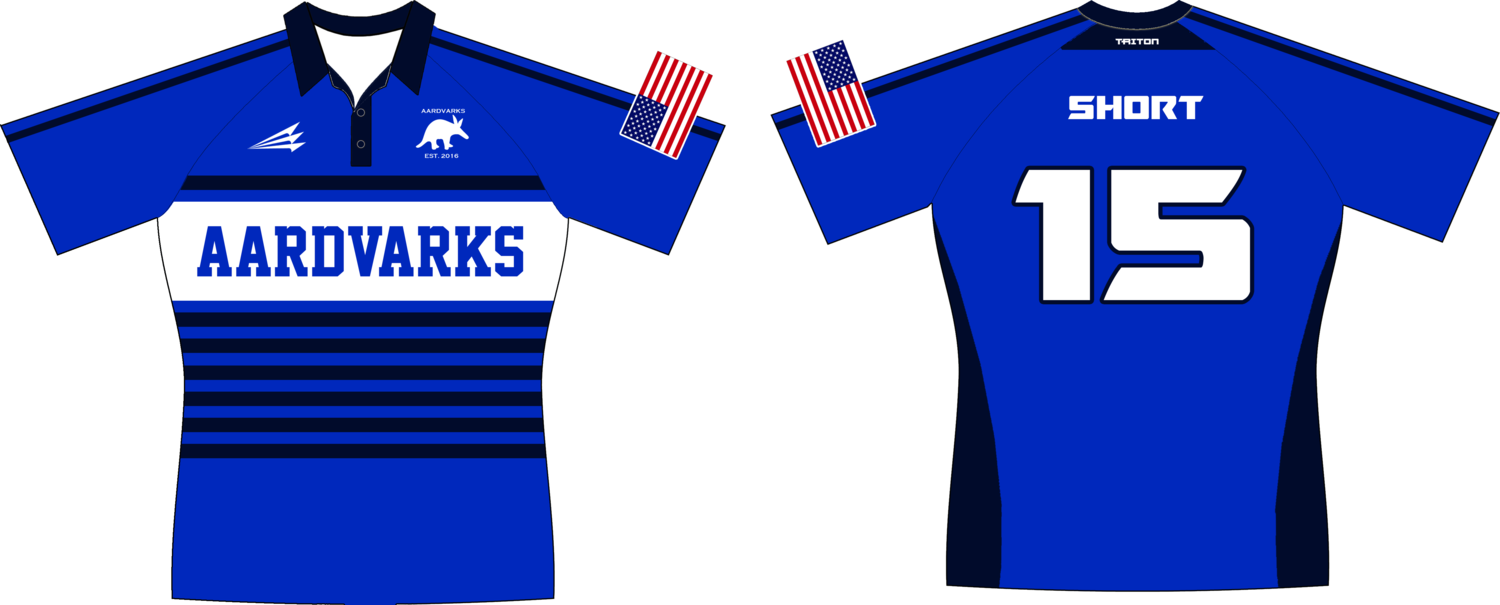 Aardvarks Old Boys Custom Pro-Premier Rugby Jersey #2b
